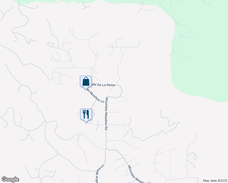 map of restaurants, bars, coffee shops, grocery stores, and more near 28983 Mountain Meadow Road in Escondido