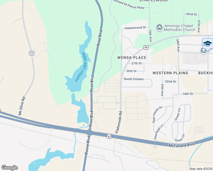 map of restaurants, bars, coffee shops, grocery stores, and more near 7710 Thompsons Way in Northport