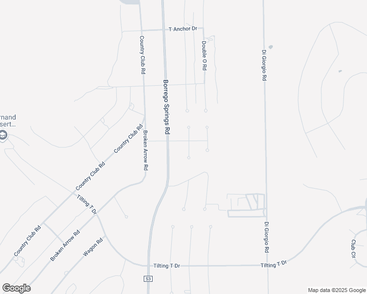 map of restaurants, bars, coffee shops, grocery stores, and more near 2960 Frying Pan Road in Borrego Springs