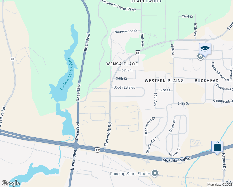 map of restaurants, bars, coffee shops, grocery stores, and more near 19 Booth Estates in Northport