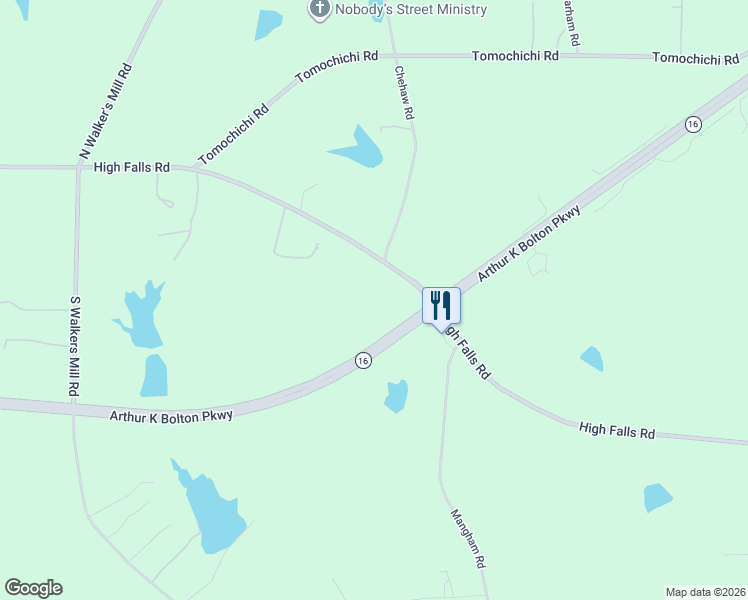 map of restaurants, bars, coffee shops, grocery stores, and more near 3128 High Falls Road in Griffin