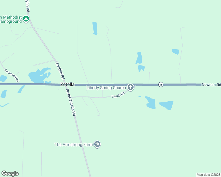 map of restaurants, bars, coffee shops, grocery stores, and more near 128 Leach Road in Griffin