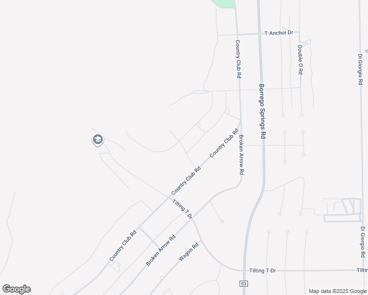 map of restaurants, bars, coffee shops, grocery stores, and more near Rocking Chair Drive in Borrego Springs