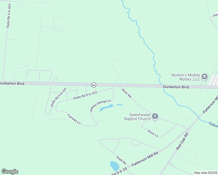 map of restaurants, bars, coffee shops, grocery stores, and more near 34 Fairway Lane in Barnwell
