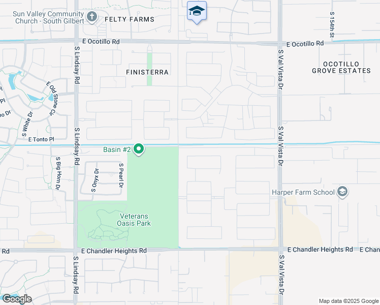 map of restaurants, bars, coffee shops, grocery stores, and more near 1244 East Aris Drive in Gilbert