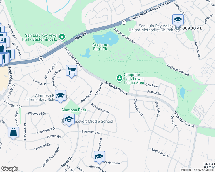 map of restaurants, bars, coffee shops, grocery stores, and more near 1134 Newcastle Court in Oceanside