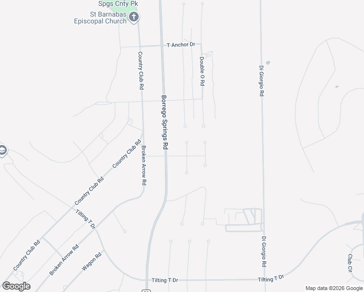 map of restaurants, bars, coffee shops, grocery stores, and more near 2902 Frying Pan Road in Borrego Springs