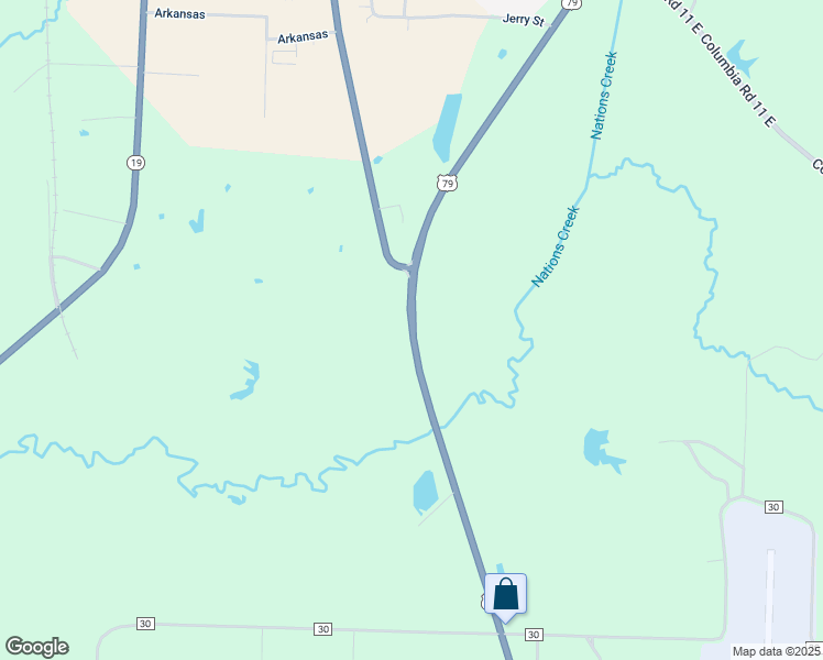 map of restaurants, bars, coffee shops, grocery stores, and more near 218 U.S. 79 in Magnolia