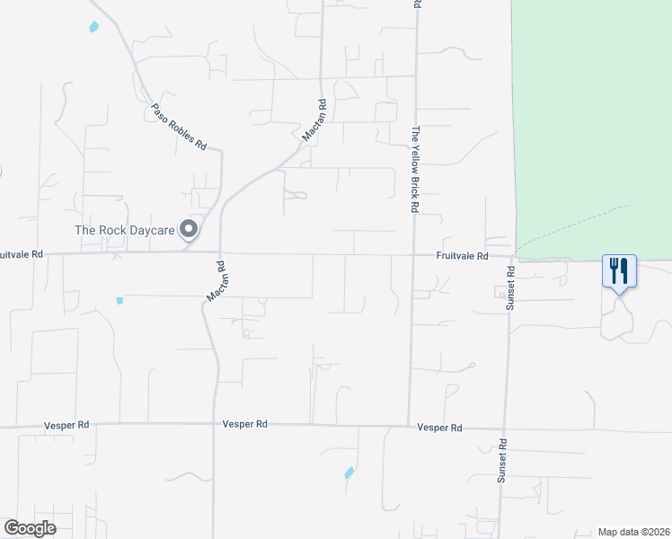 map of restaurants, bars, coffee shops, grocery stores, and more near 15821 Fruitvale Road in Valley Center
