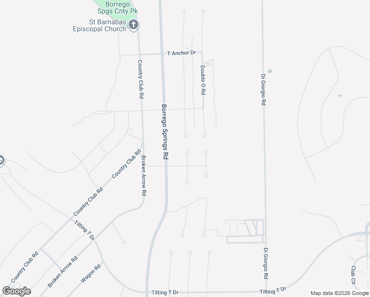 map of restaurants, bars, coffee shops, grocery stores, and more near 2902 Frying Pan Road in Borrego Springs