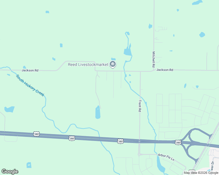 map of restaurants, bars, coffee shops, grocery stores, and more near 8085 Jackson Road in Krum