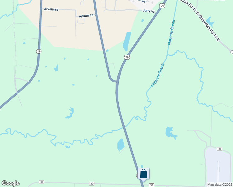 map of restaurants, bars, coffee shops, grocery stores, and more near 218 U.S. 79 in Magnolia