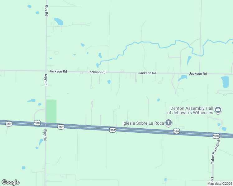 map of restaurants, bars, coffee shops, grocery stores, and more near 10903 Jackson Road in Krum