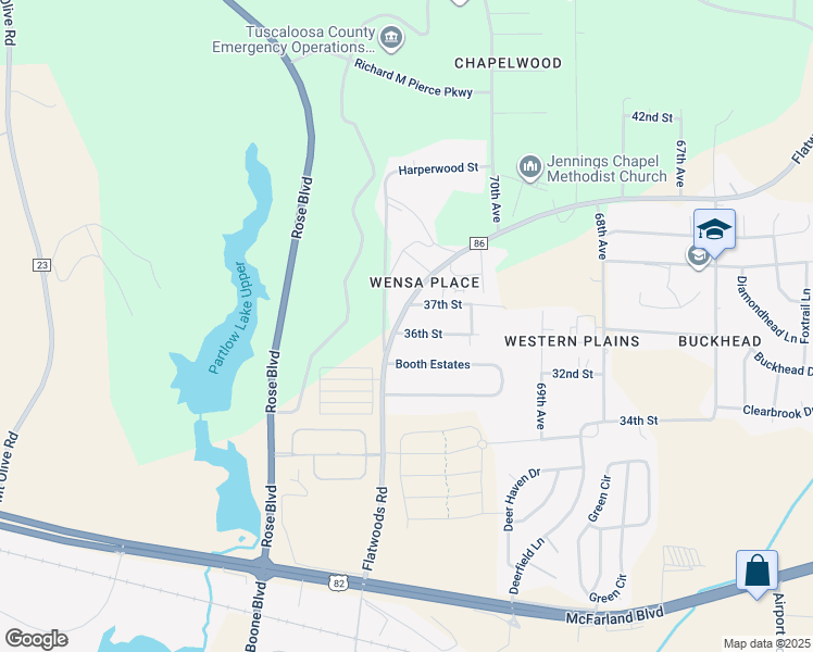 map of restaurants, bars, coffee shops, grocery stores, and more near 7308 36th Street in Northport