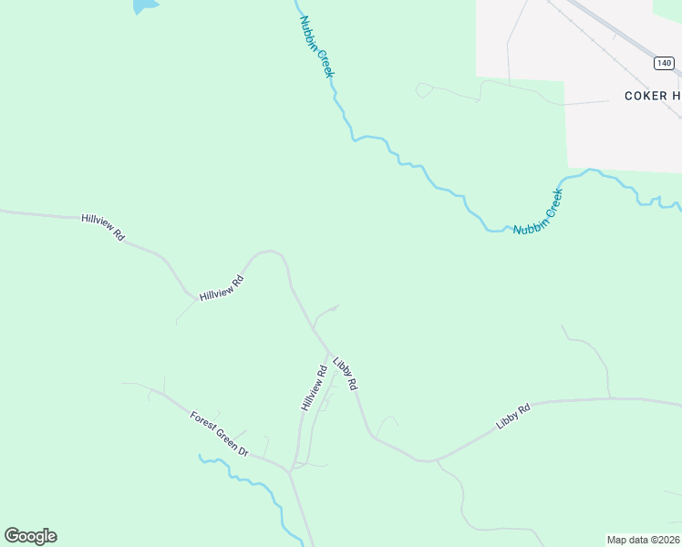 map of restaurants, bars, coffee shops, grocery stores, and more near 15499 Hillview Road in Coker