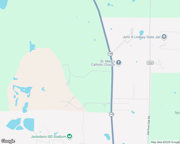 map of restaurants, bars, coffee shops, grocery stores, and more near Granite Way in Jacksboro