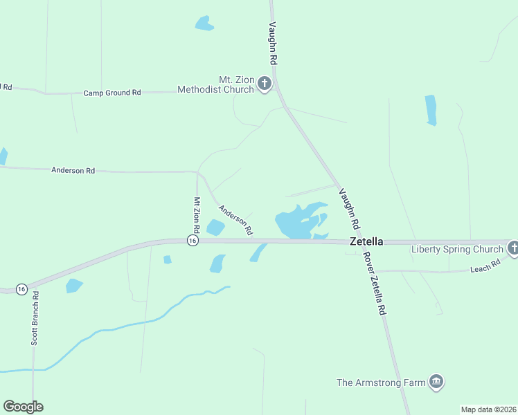 map of restaurants, bars, coffee shops, grocery stores, and more near 30 Anderson Road in Griffin