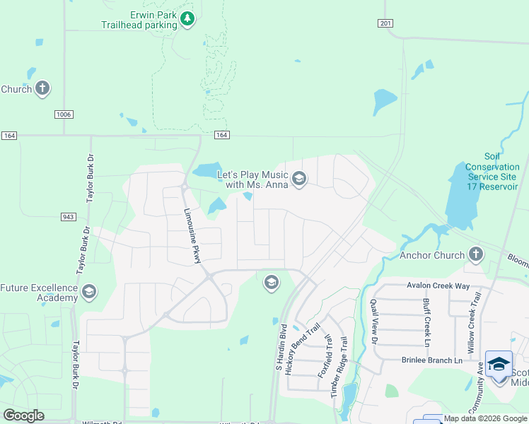 map of restaurants, bars, coffee shops, grocery stores, and more near 3945 Ironbark Way in McKinney