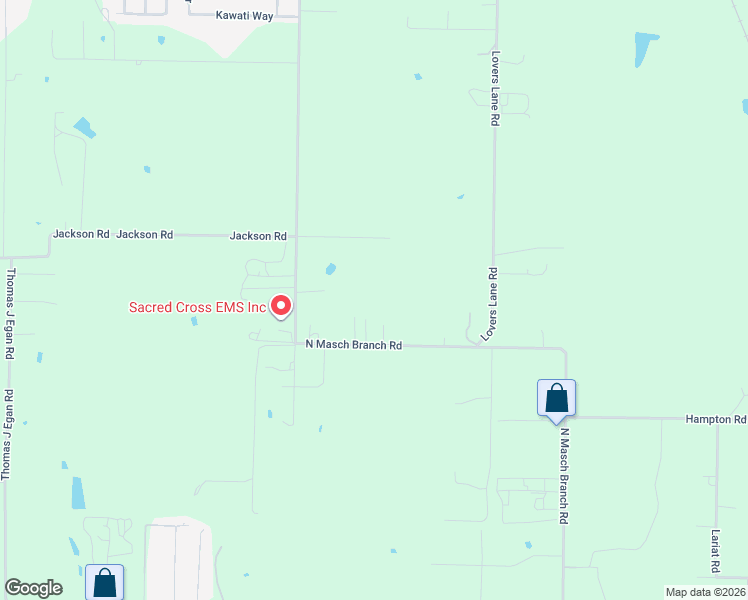 map of restaurants, bars, coffee shops, grocery stores, and more near 3500 North Masch Branch Road in Denton