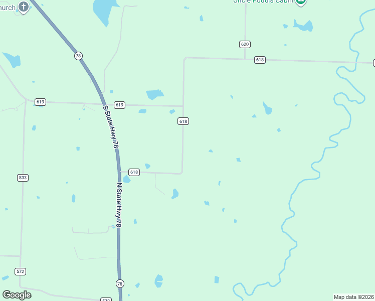 map of restaurants, bars, coffee shops, grocery stores, and more near 13924 County Road 618 in Farmersville