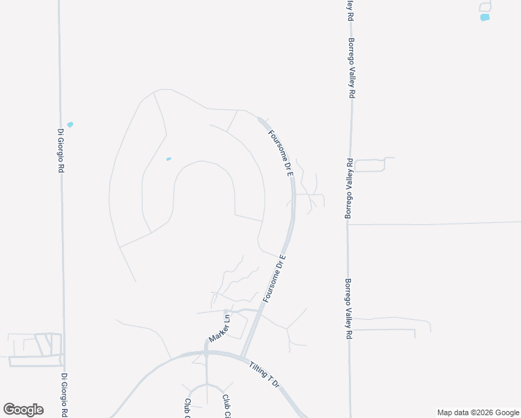 map of restaurants, bars, coffee shops, grocery stores, and more near 2822 Back 9 Drive in Borrego Springs