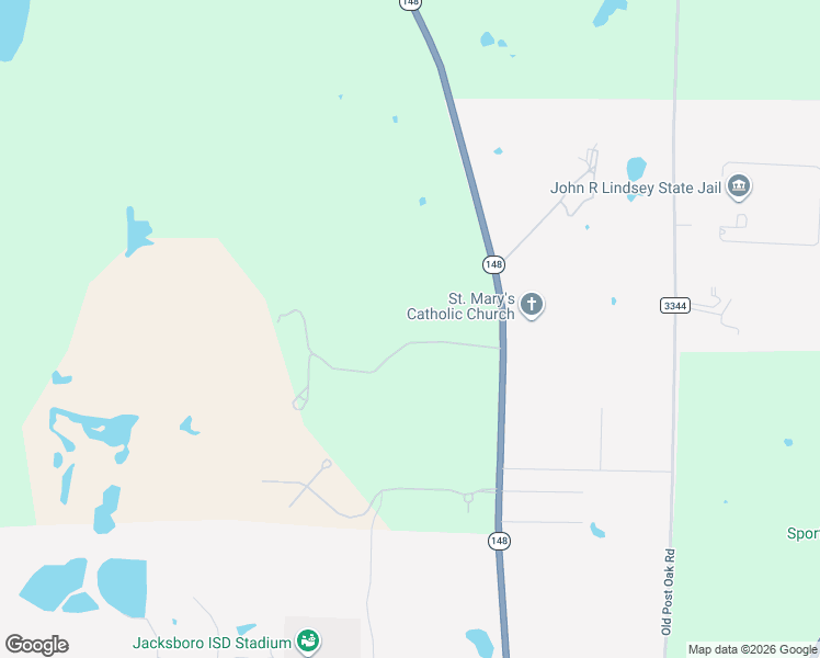 map of restaurants, bars, coffee shops, grocery stores, and more near 302 Granite Way in Jacksboro