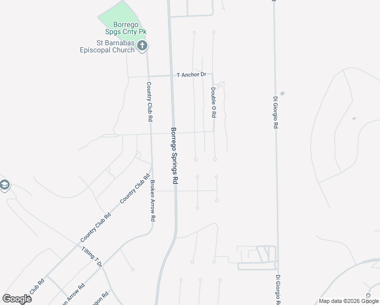 map of restaurants, bars, coffee shops, grocery stores, and more near 2846 Frying Pan Road in Borrego Springs