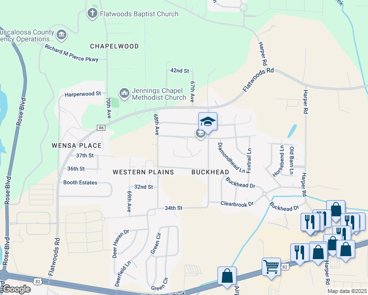 map of restaurants, bars, coffee shops, grocery stores, and more near 3800 66th Avenue in Northport