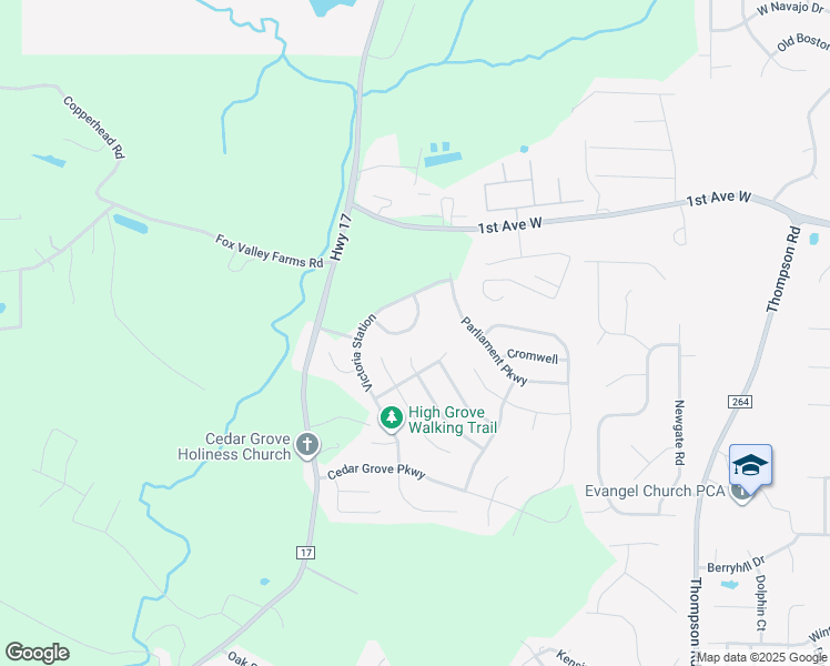map of restaurants, bars, coffee shops, grocery stores, and more near 125 Londonderry in Alabaster