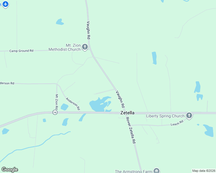 map of restaurants, bars, coffee shops, grocery stores, and more near 135A Vaughn Road in Griffin