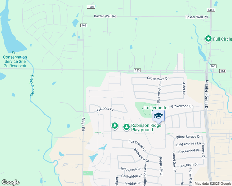 map of restaurants, bars, coffee shops, grocery stores, and more near 5925 Horsetail Dr in McKinney