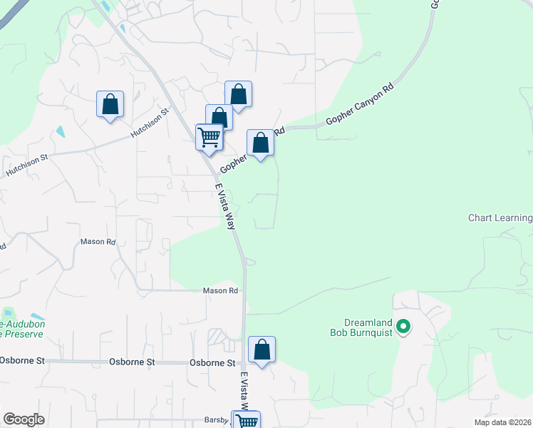 map of restaurants, bars, coffee shops, grocery stores, and more near 2746 Ormsby Way in Vista