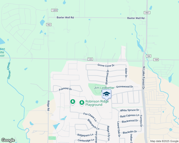 map of restaurants, bars, coffee shops, grocery stores, and more near 5621 Datewood Lane in McKinney