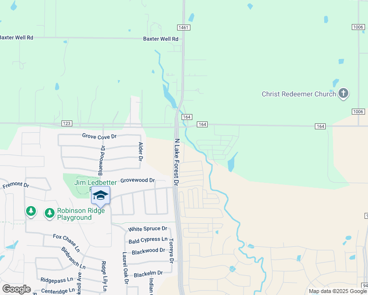 map of restaurants, bars, coffee shops, grocery stores, and more near 2387 Farm to Market Road 1461 in McKinney