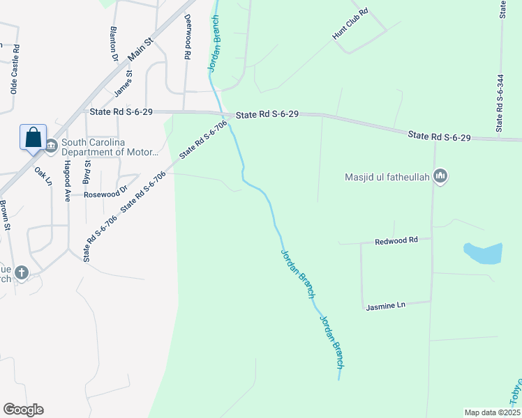 map of restaurants, bars, coffee shops, grocery stores, and more near 632 State Road S-6-29 in Barnwell