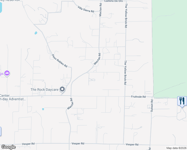 map of restaurants, bars, coffee shops, grocery stores, and more near 29289 Grandfathers Lane in Valley Center