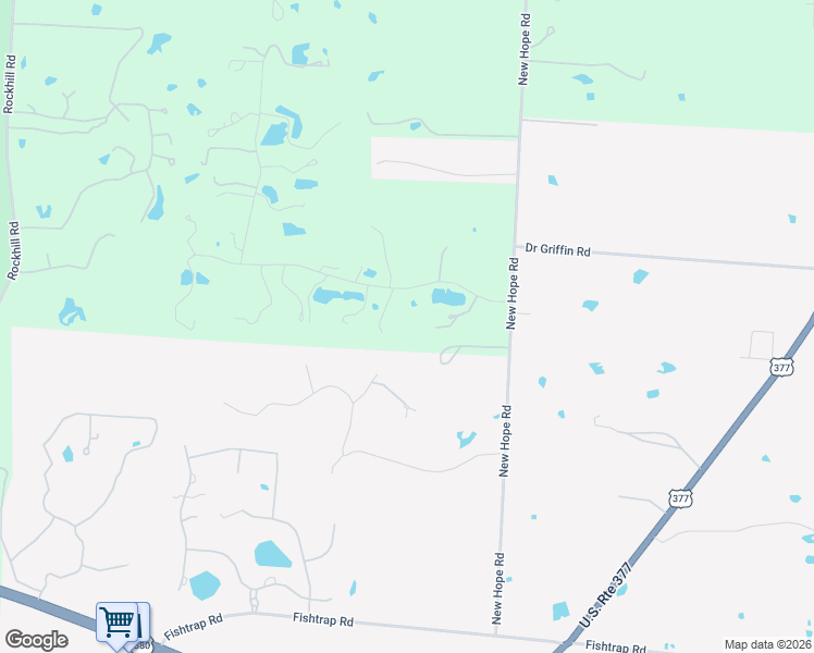 map of restaurants, bars, coffee shops, grocery stores, and more near 11079-12443 Mountain View Road in Aubrey
