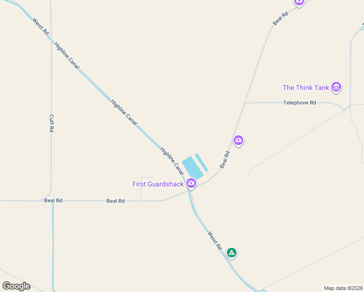 map of restaurants, bars, coffee shops, grocery stores, and more near in Slab City