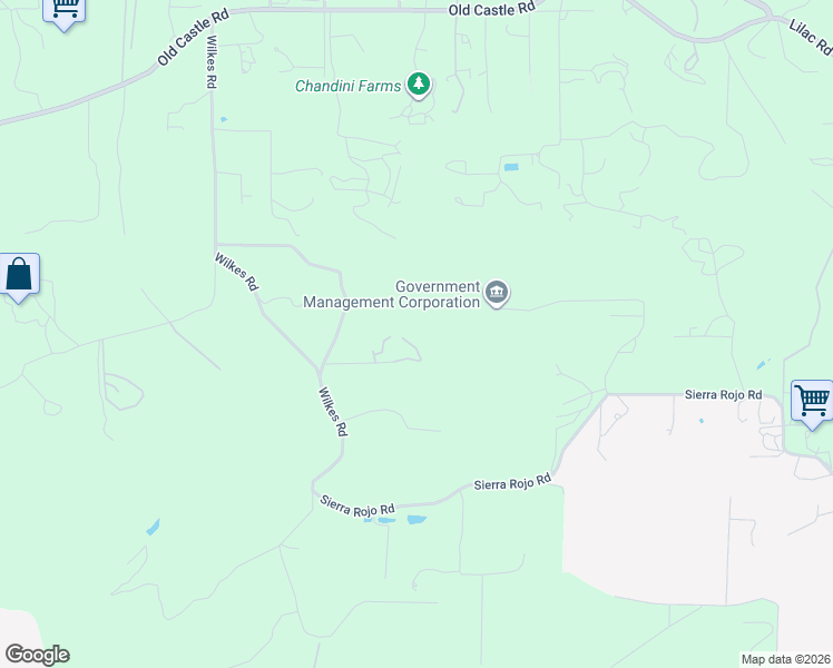 map of restaurants, bars, coffee shops, grocery stores, and more near 29345 Wilkes Road in Valley Center