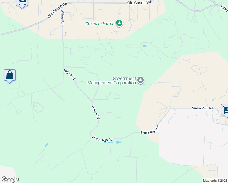 map of restaurants, bars, coffee shops, grocery stores, and more near 29345 Wilkes Road in Valley Center