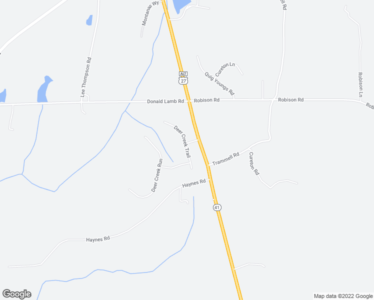 map of restaurants, bars, coffee shops, grocery stores, and more near 162 Deer Creek Trail in Moreland