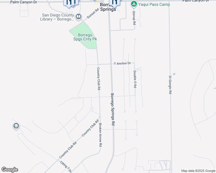 map of restaurants, bars, coffee shops, grocery stores, and more near 2768 Borrego Springs Road in Borrego Springs