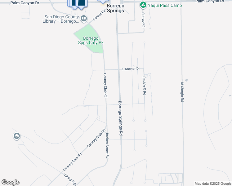 map of restaurants, bars, coffee shops, grocery stores, and more near 2768 Borrego Springs Road in Borrego Springs