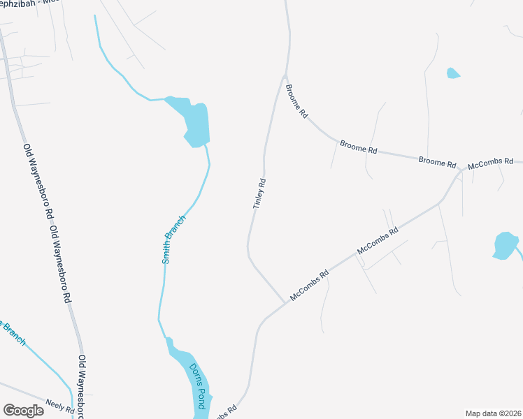 map of restaurants, bars, coffee shops, grocery stores, and more near 4732 Tinley Road in Hephzibah