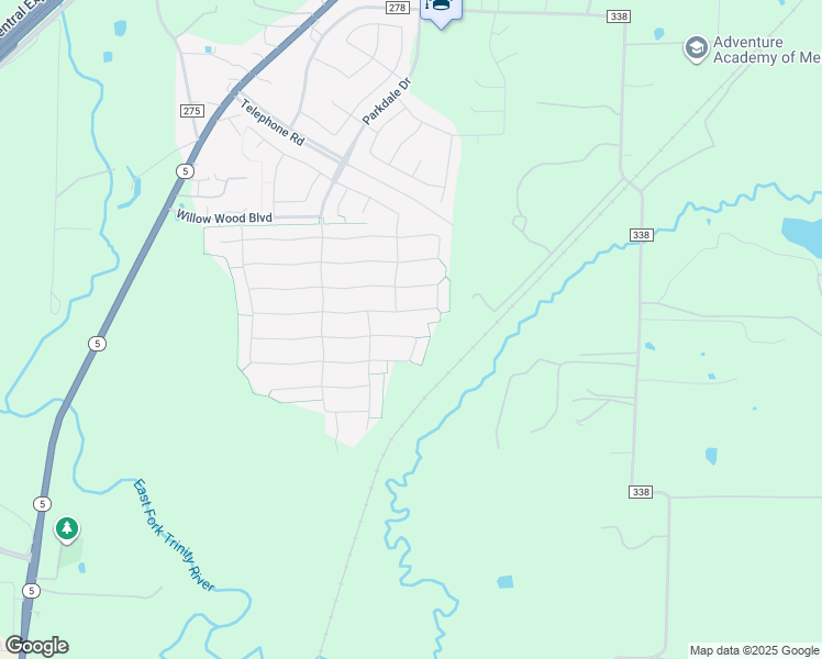 map of restaurants, bars, coffee shops, grocery stores, and more near 1324 Putman Drive in McKinney