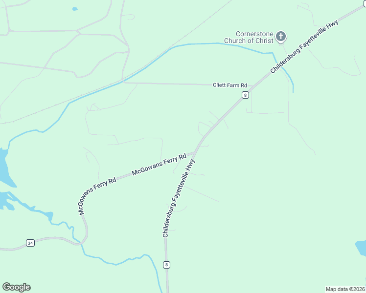 map of restaurants, bars, coffee shops, grocery stores, and more near 10205 McGowans Ferry Road in Childersburg