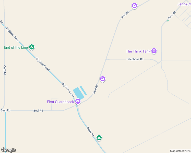 map of restaurants, bars, coffee shops, grocery stores, and more near 400 Beal Road in Calipatria