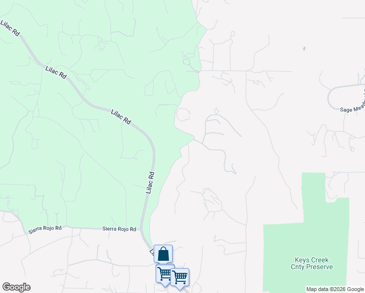 map of restaurants, bars, coffee shops, grocery stores, and more near 29550 Anthony Road in Valley Center
