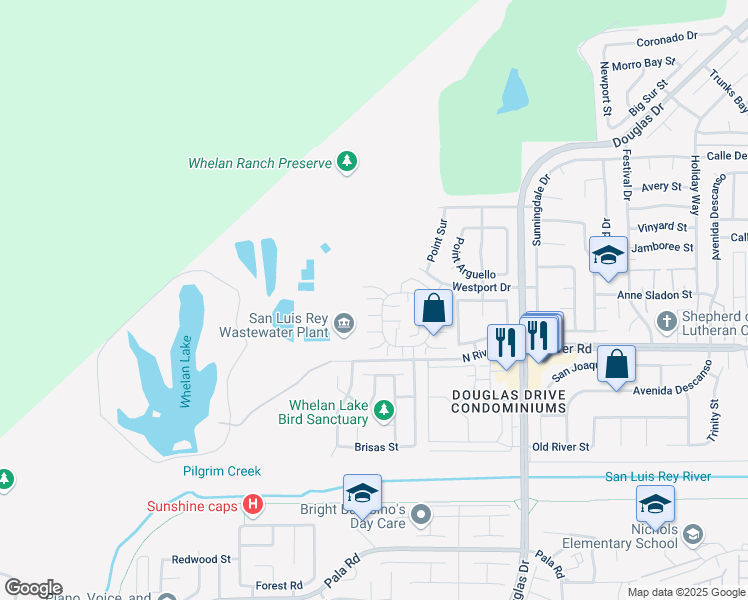 map of restaurants, bars, coffee shops, grocery stores, and more near 801 Yankee Point Way in Oceanside