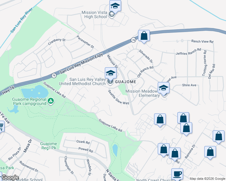 map of restaurants, bars, coffee shops, grocery stores, and more near 1680 Charlie Horse Way in Oceanside